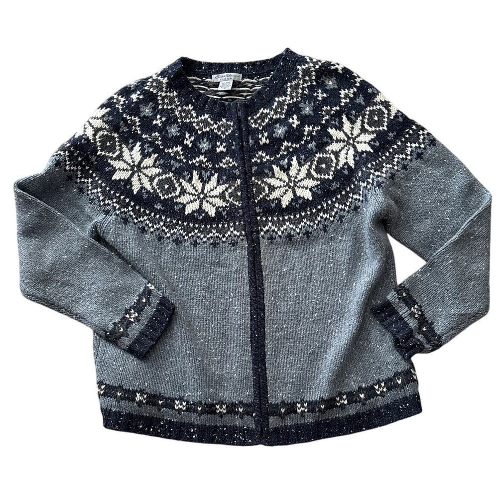 Vintage Eddie Bauer Fair Isle Nordic Sweater Womens M